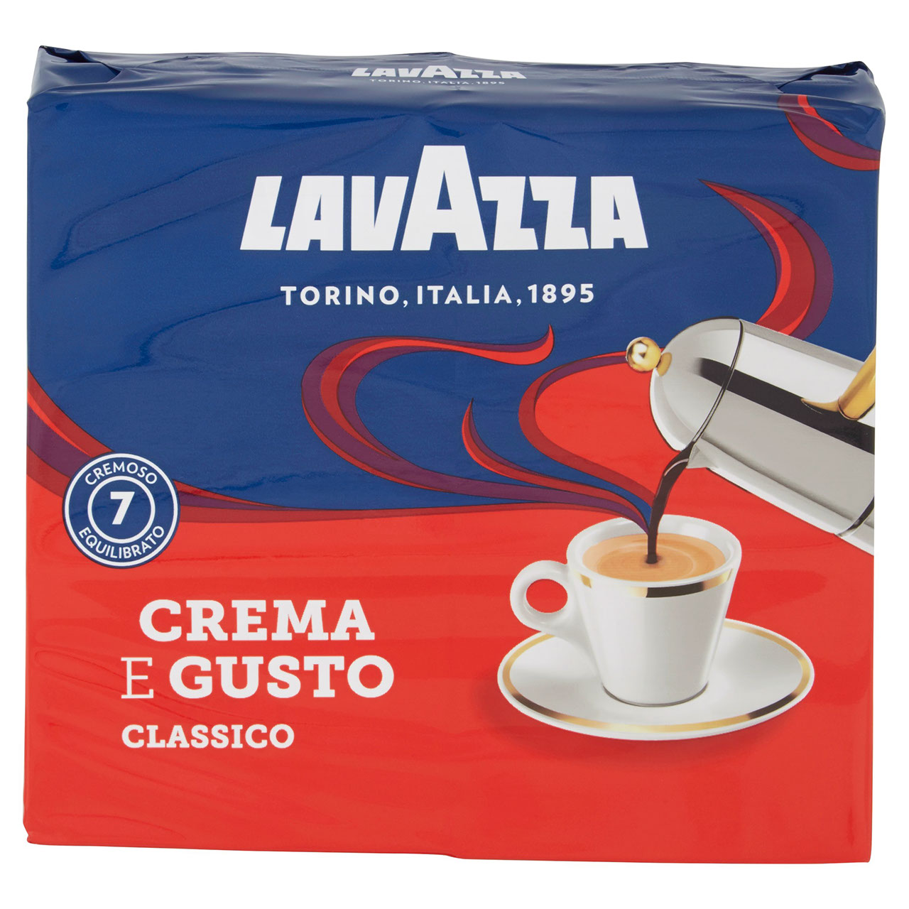 Lavazza, Crema e Gusto Classico Caffè Macinato - 2 x 250 g