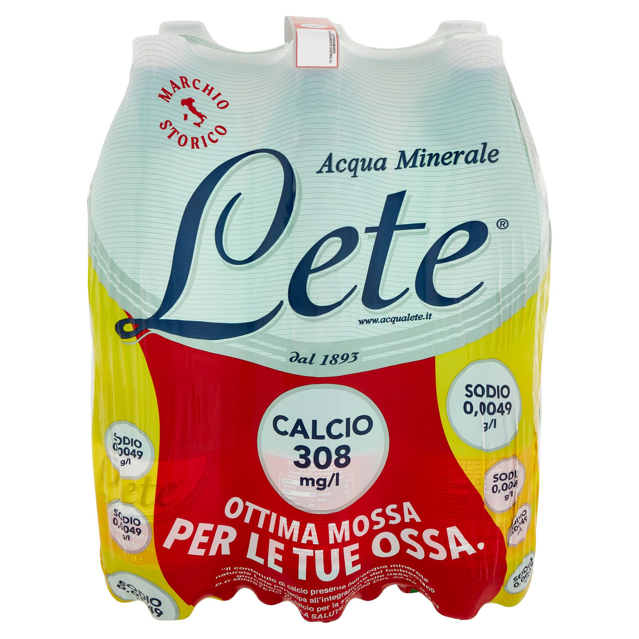 Lete Acqua Minerale Effervescente Naturale 6 x 1,5 l