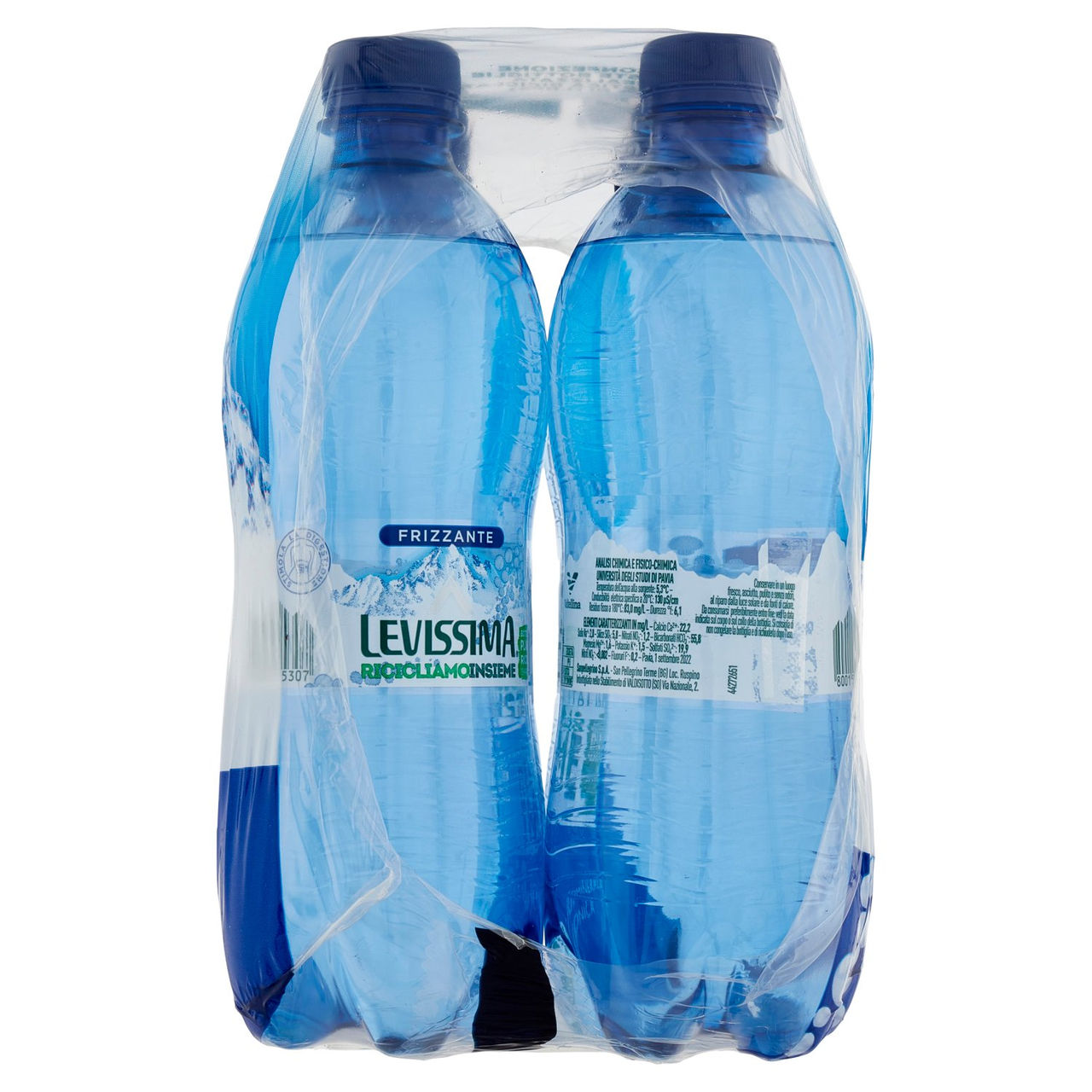 LEVISSIMA, Acqua Frizzante R-PET 25% 6 x 0,5 L