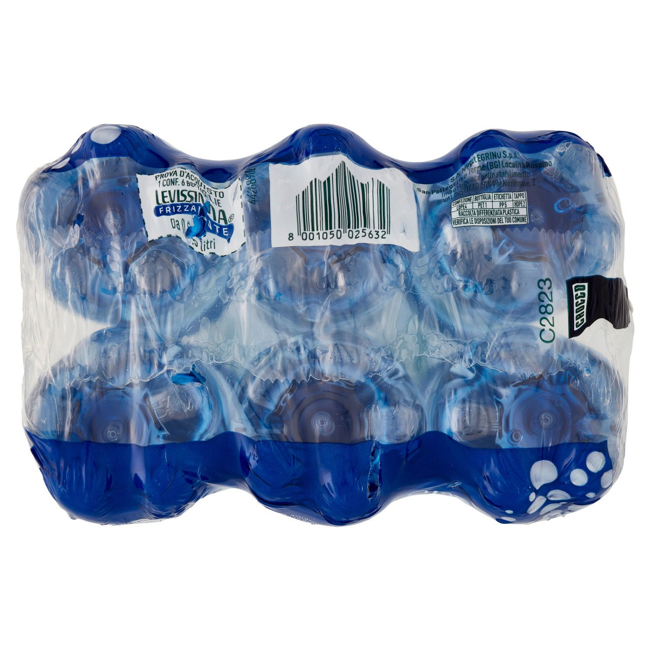 LEVISSIMA, Acqua Frizzante R-PET 25% 6 x 0,5 L