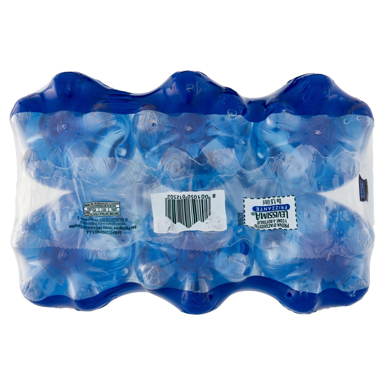 LEVISSIMA, Acqua Frizzante R-PET 25% 6 x 1,5 L