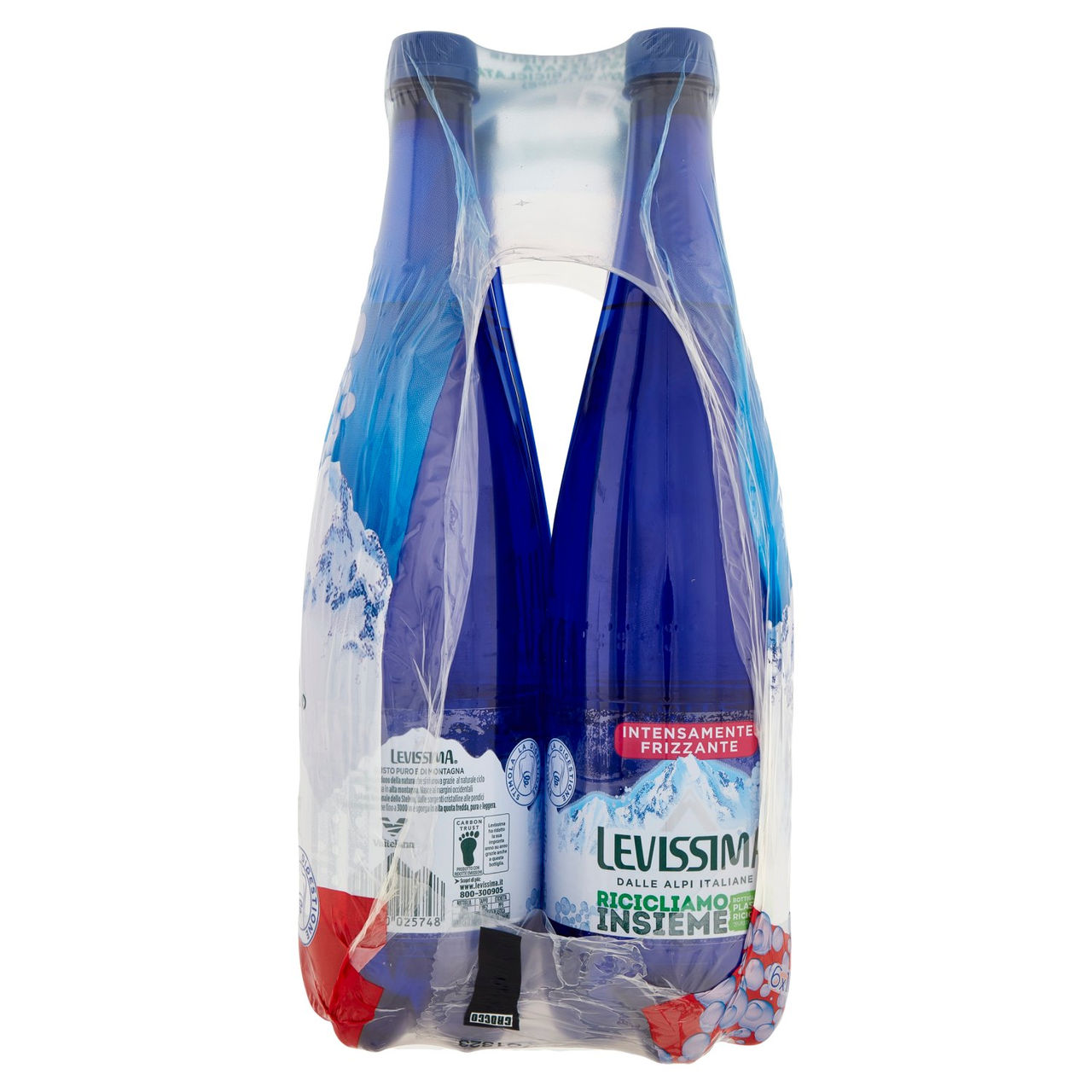 LEVISSIMA, Acqua Intensamente Frizzante 25% RPET 6 x 1 L