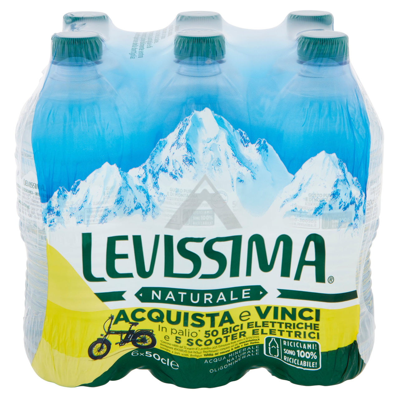 LEVISSIMA, Acqua Minerale Naturale Oligominerale 50 cl x 6