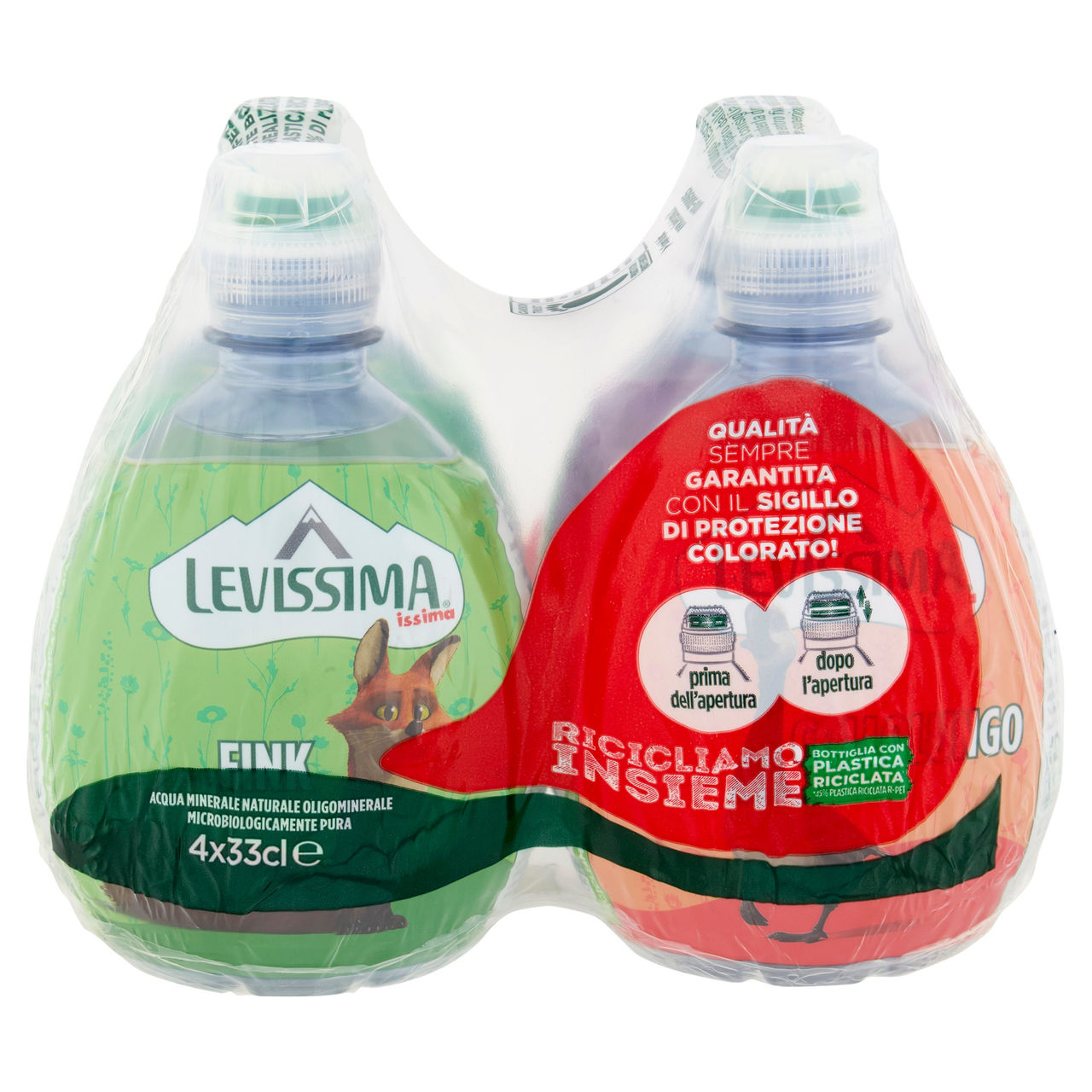 Levissima Issima acqua naturale R-PET 45% 4x0.33L
