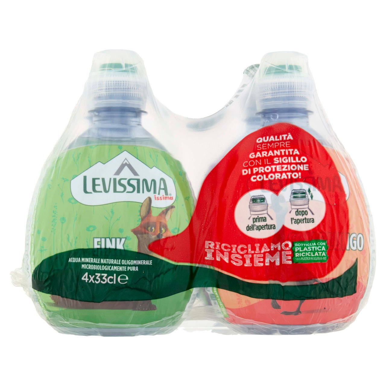 Levissima Issima acqua naturale R-PET 45% 4x0.33L