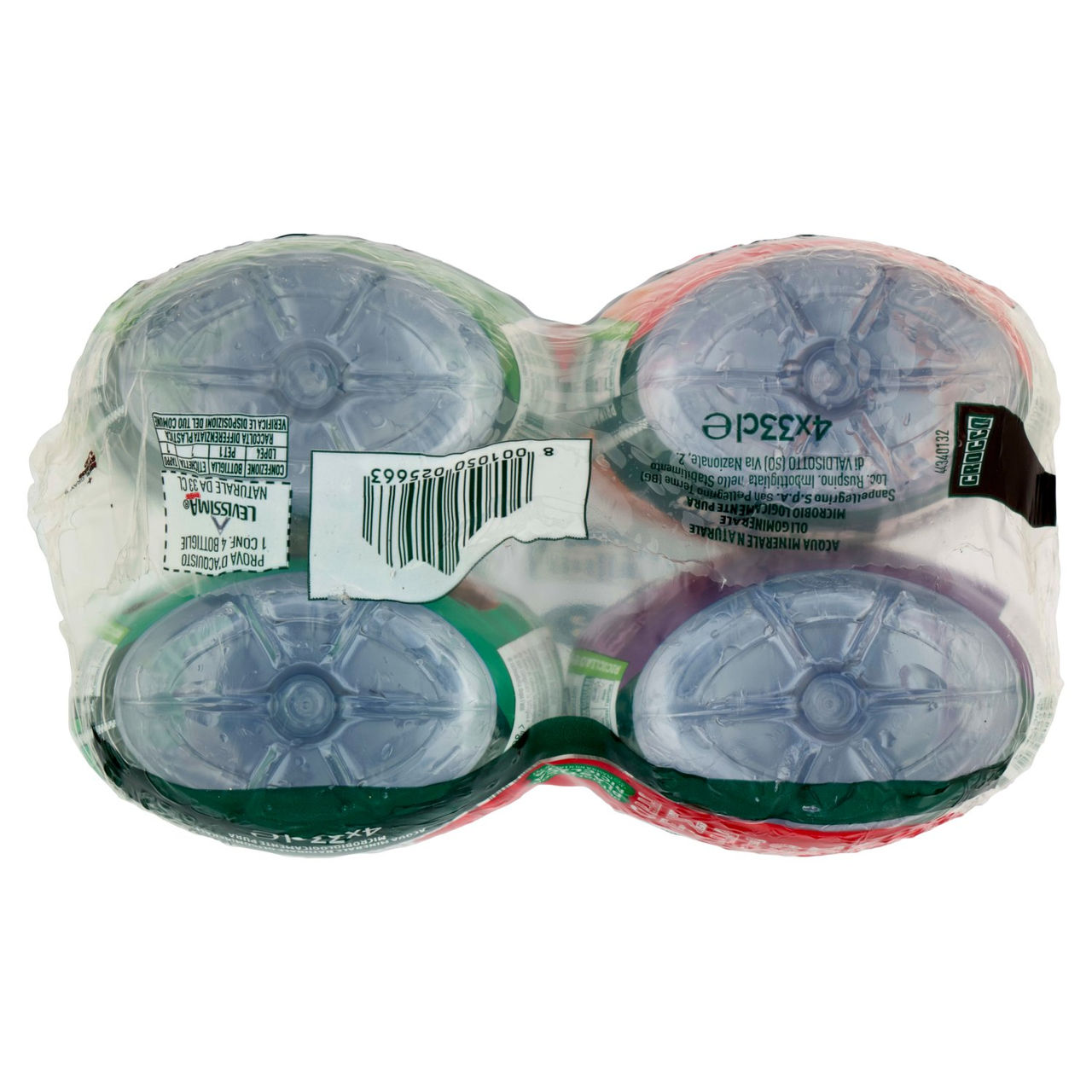 Levissima Issima acqua naturale R-PET 45% 4x0.33L