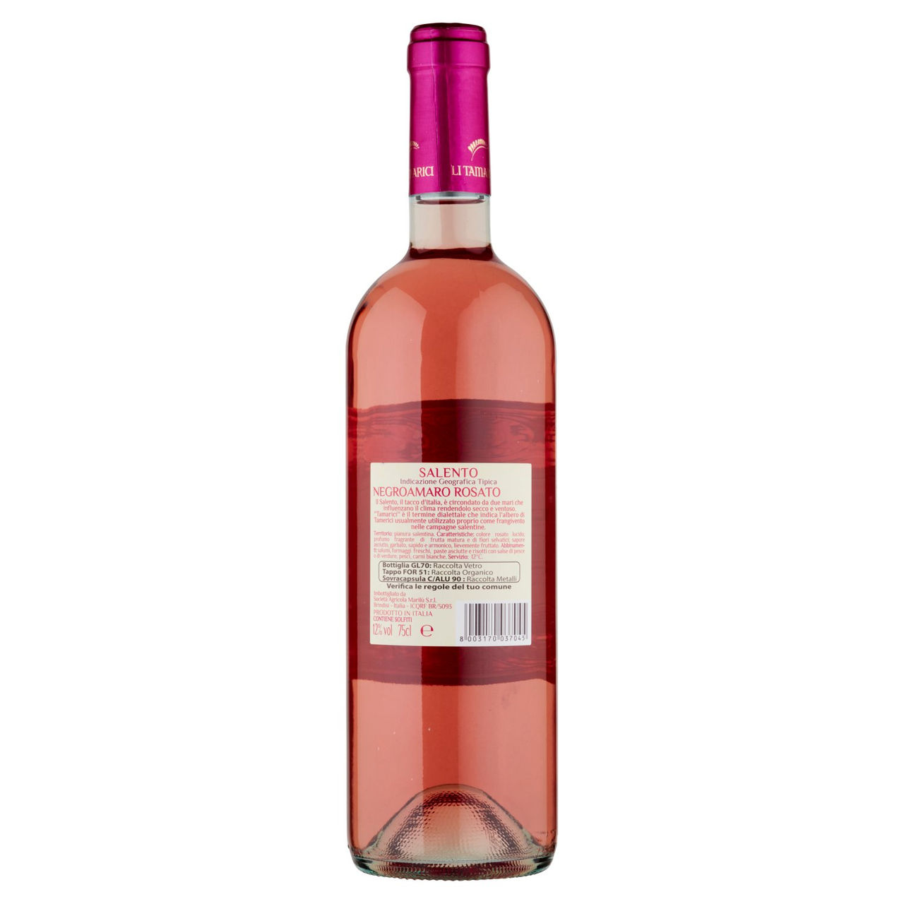 LI TAMARICI Negroamaro Rosato Salento IGT 75 cl