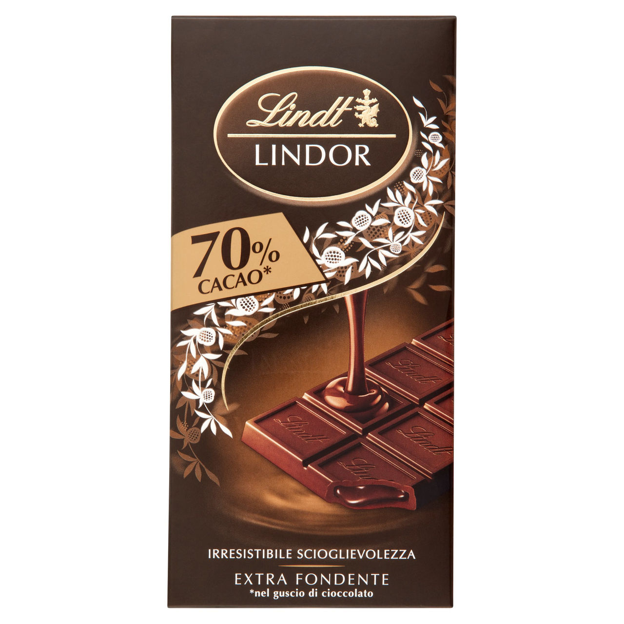 Lindt Lindor Tavoletta Cioccolato extra fondente 70% 100 g