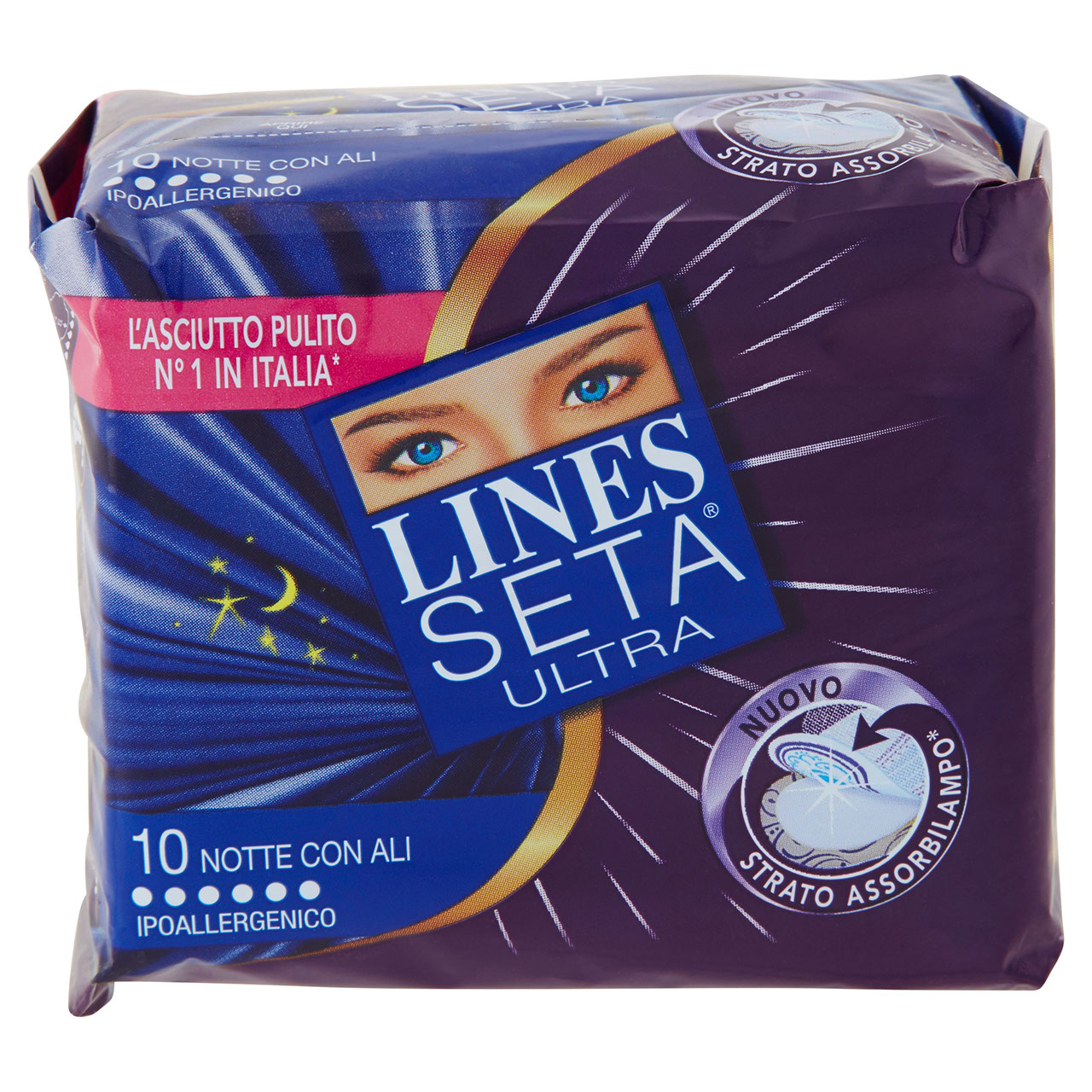 Lines Seta Ultra Notte Ali x10 in vendita online