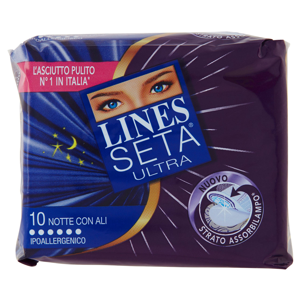 Lines Seta Ultra Notte Ali x10 in vendita online