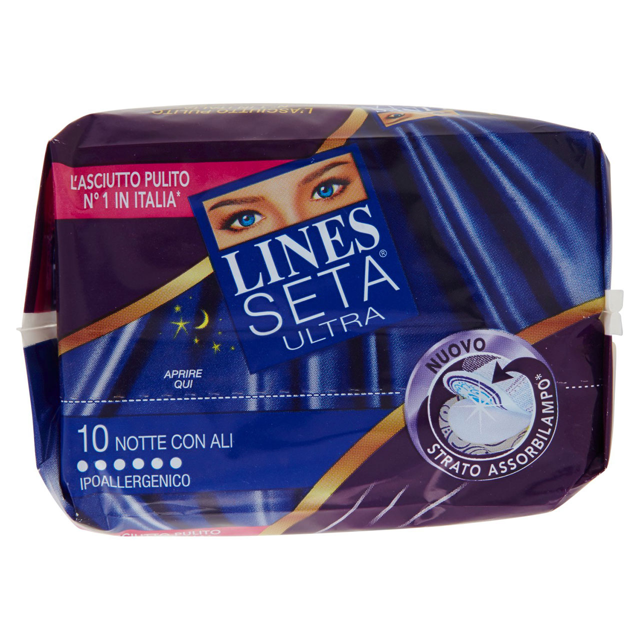 Lines Seta Ultra Notte Ali x10 in vendita online