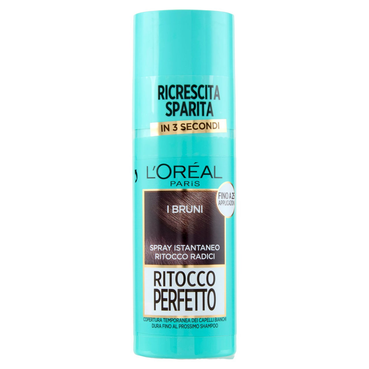 L'Oréal Paris Ritocco Perfetto Spray Istantaneo Ritocco Radici, i Bruni, 75 ml