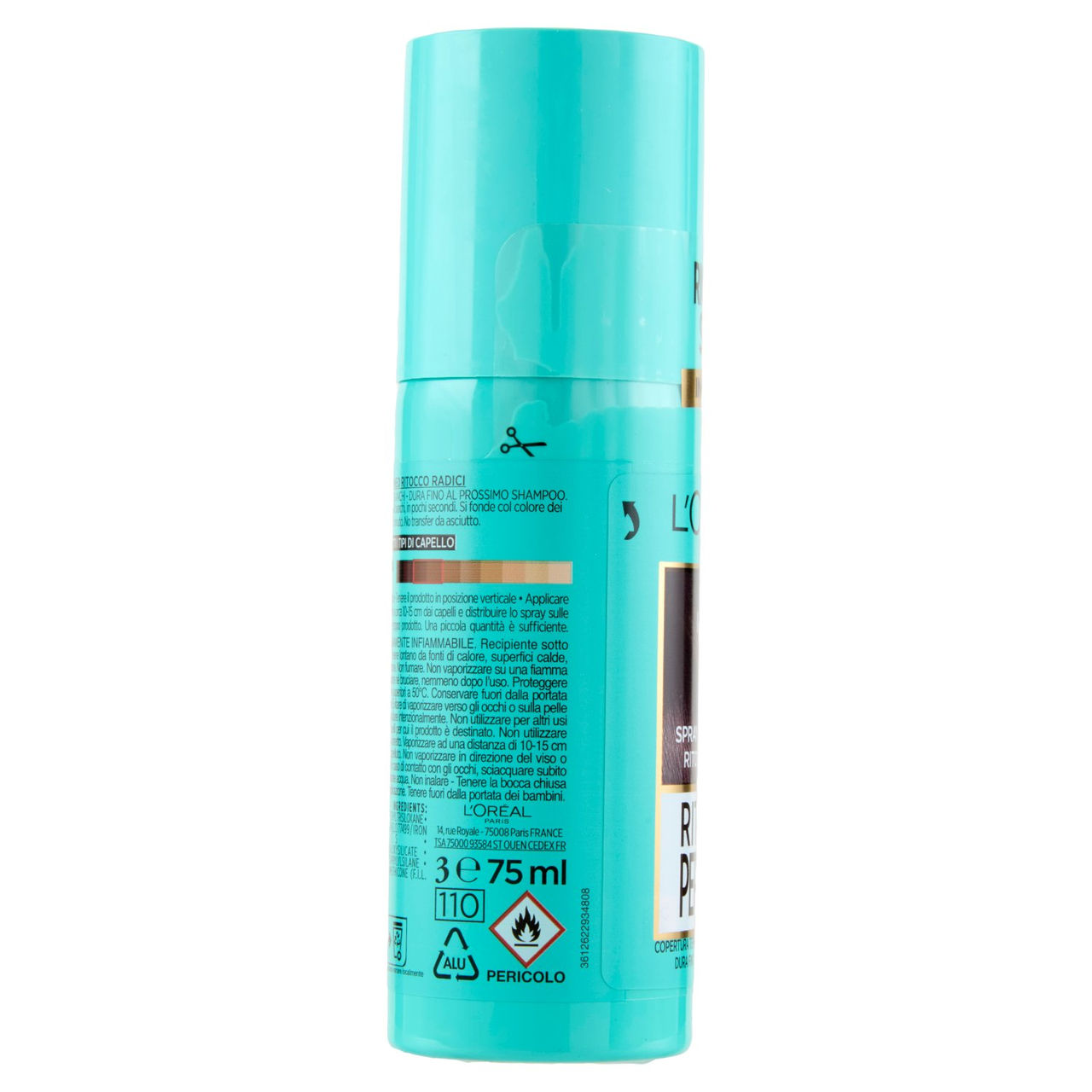 L'Oréal Paris Ritocco Perfetto Spray Istantaneo Ritocco Radici, i Bruni, 75 ml