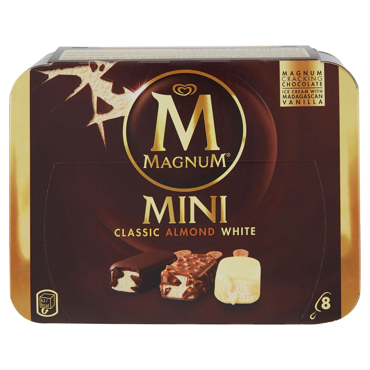 Magnum Mini Classico Mandorla Bianco 8 gelati 352 g