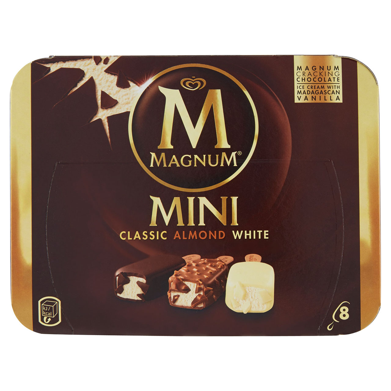 Magnum Mini Classico Mandorla Bianco 8 gelati 352 g