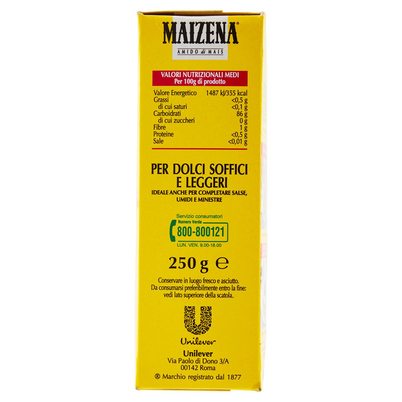 Maizena Amido di Mais 250 g in vendita online