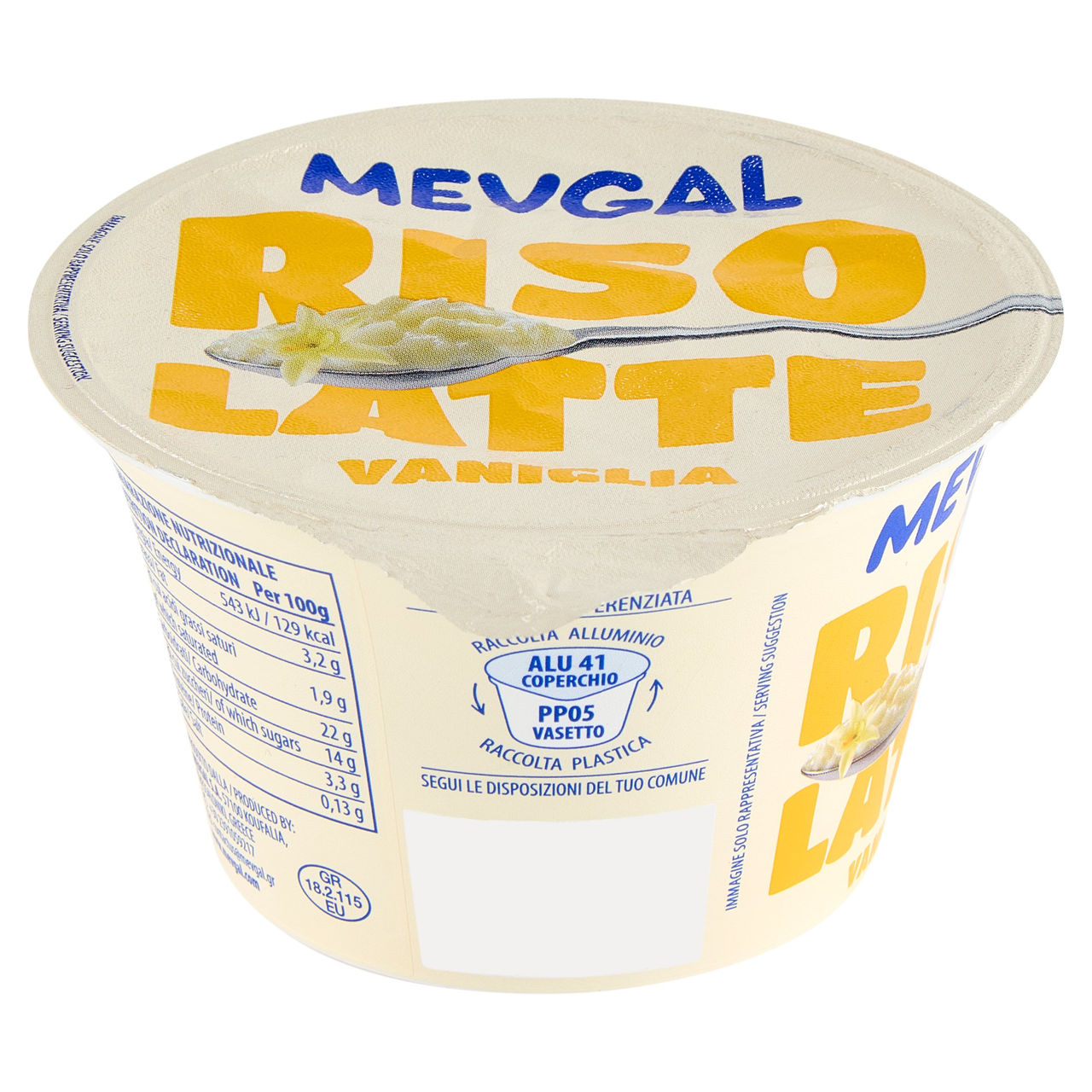 Mevgal Risolatte Vaniglia 175 g in vendita online