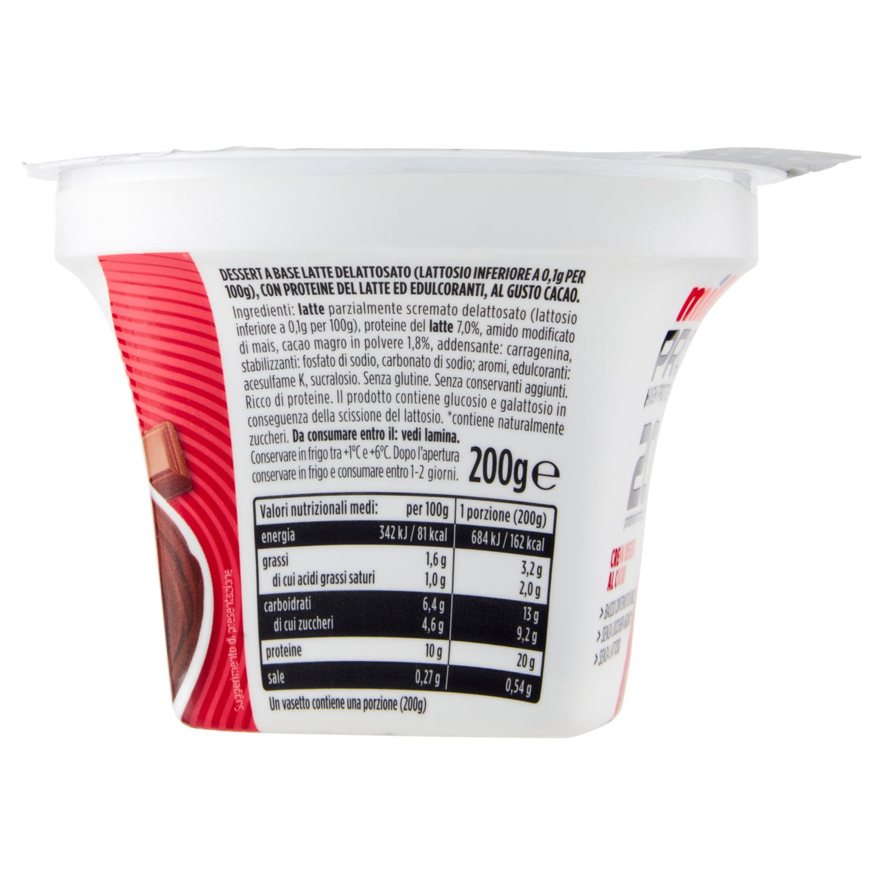 Milk Pro High Protein 20g Crema Dessert al Cacao 200 g