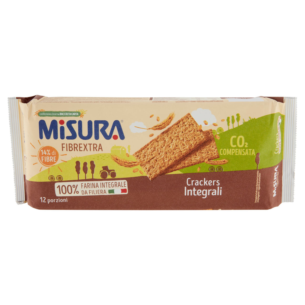 Misura Fibrextra Crackers Integrali 385 g