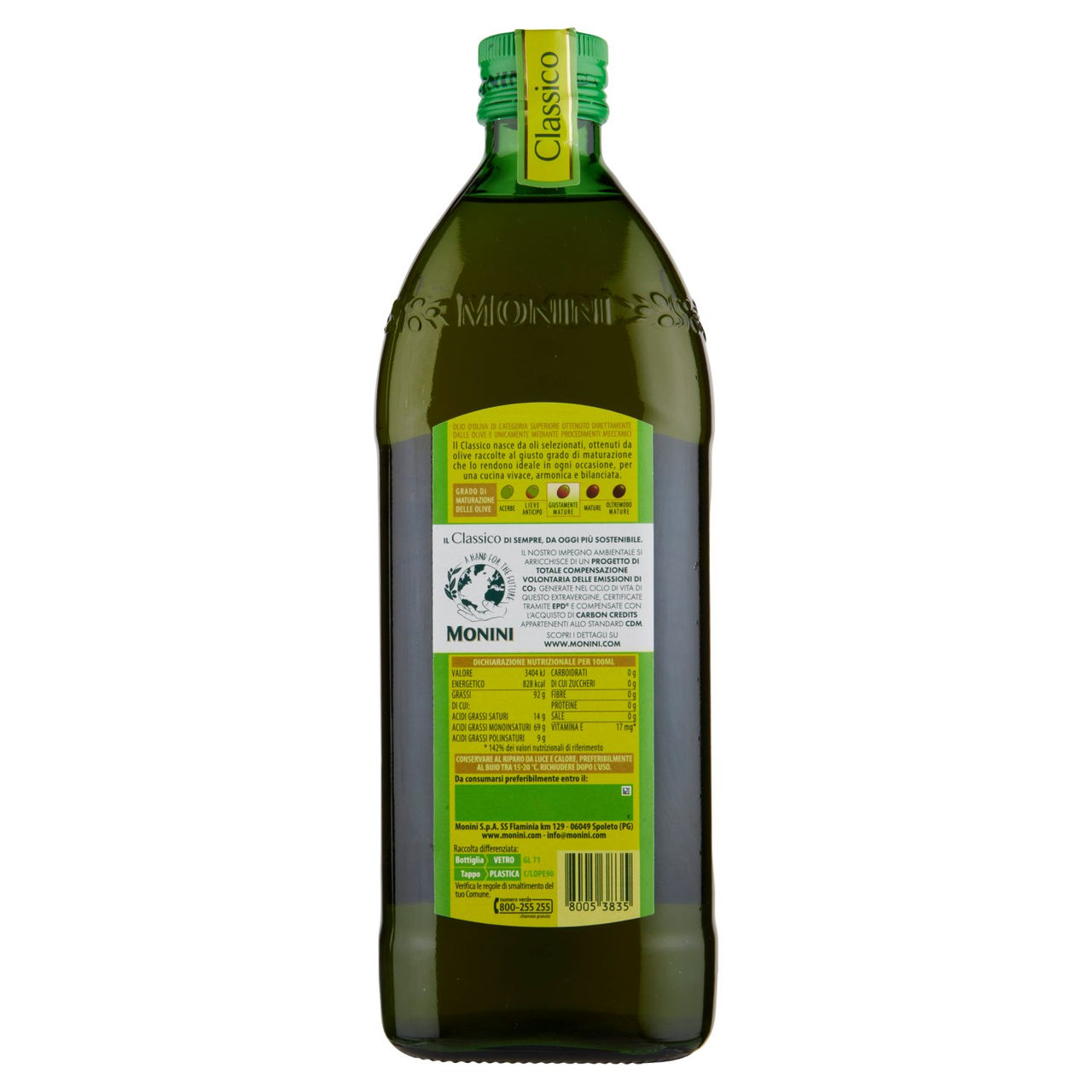 Olio Extra Vergine di Oliva Monini Classico 1l