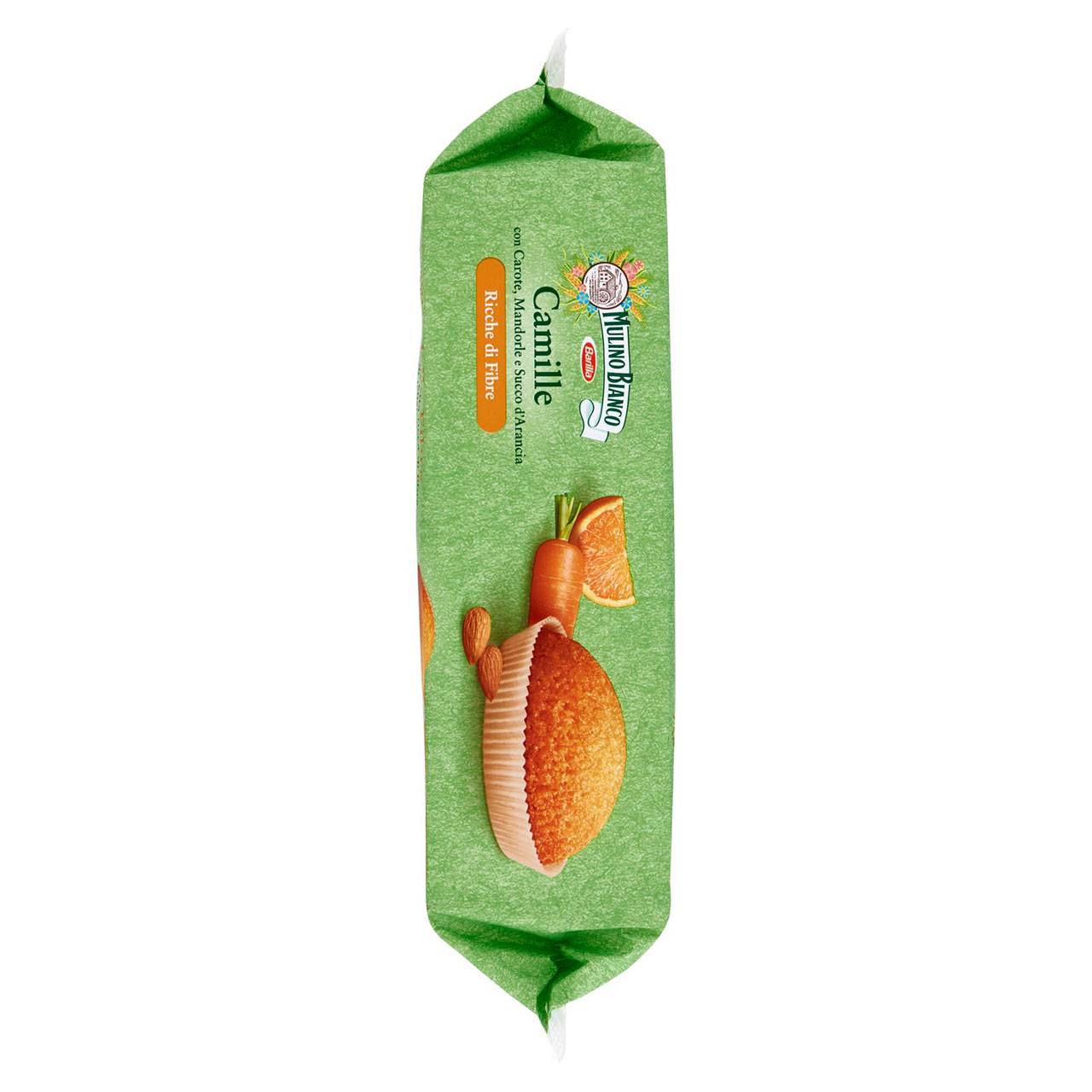 Mulino Bianco Camille Merenda Ricca di Fibre Carote Mandorle 8 tortine 304g