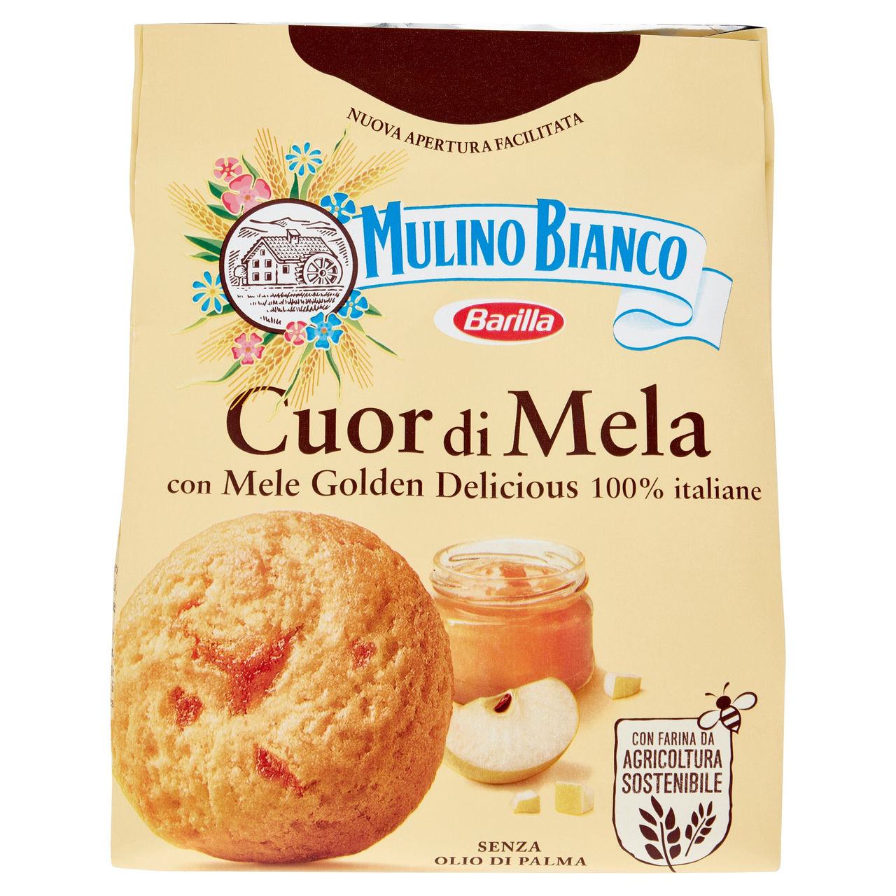 Mulino Bianco Cuor di Mela Biscotti con Mele 100% Italiane 300g