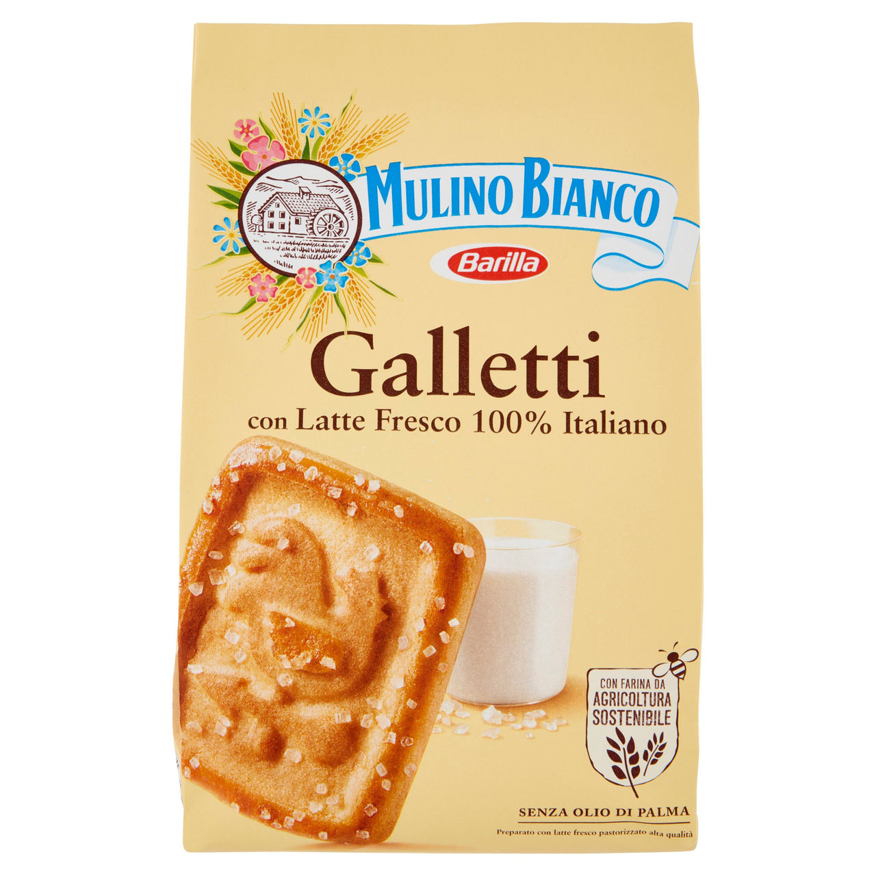 Mulino Bianco Galletti Biscotti con Latte Fresco 100% Italiano 350g