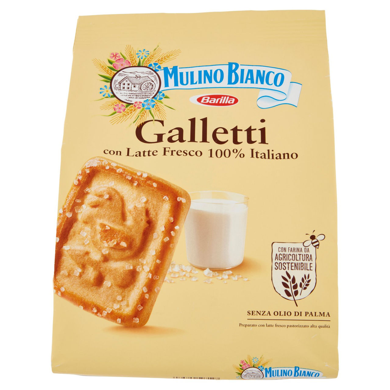 Mulino Bianco Galletti Biscotti con Latte Fresco 100% Italiano 800g