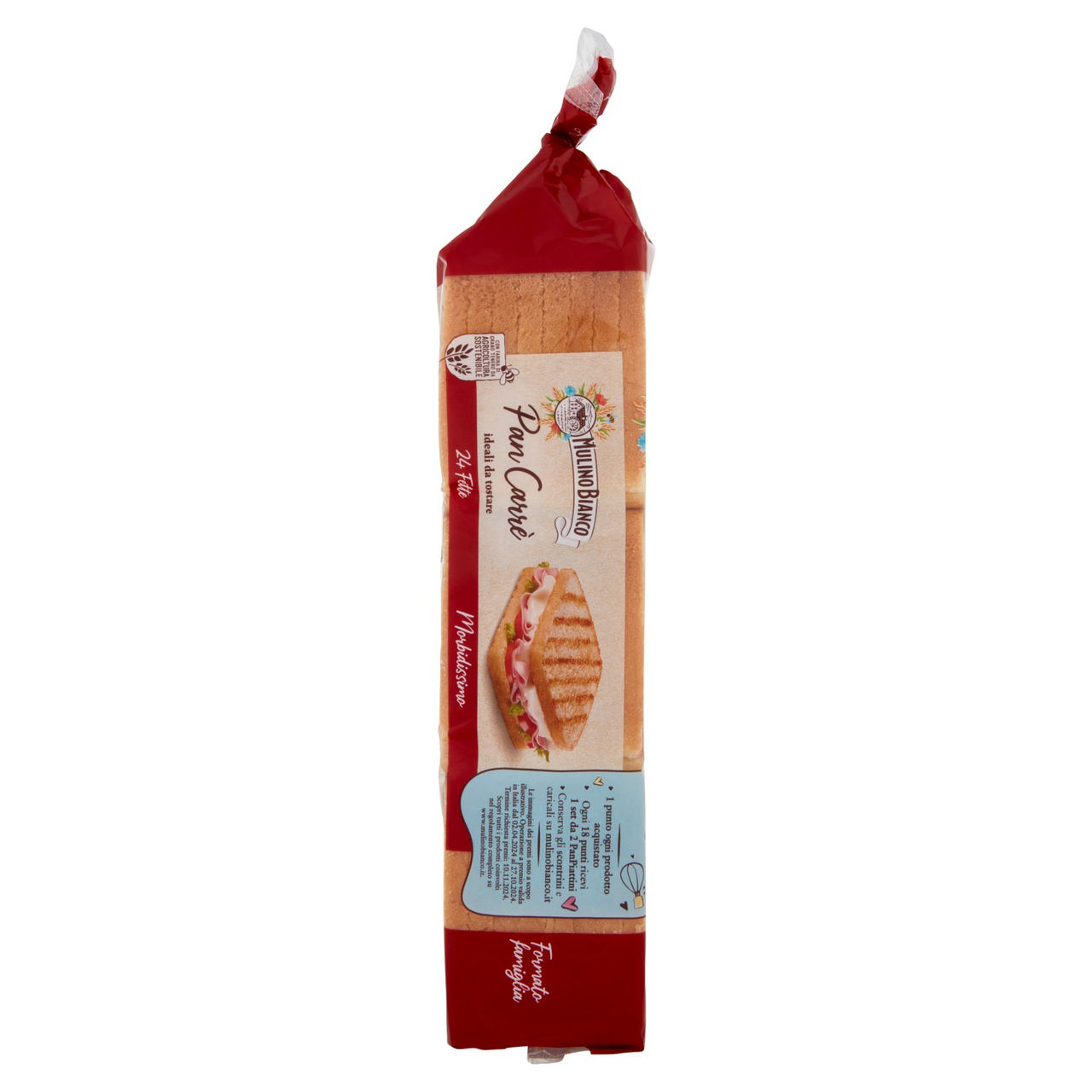 Mulino Bianco Pan Carrè Pane Ideale per Toast 24 fette 430g