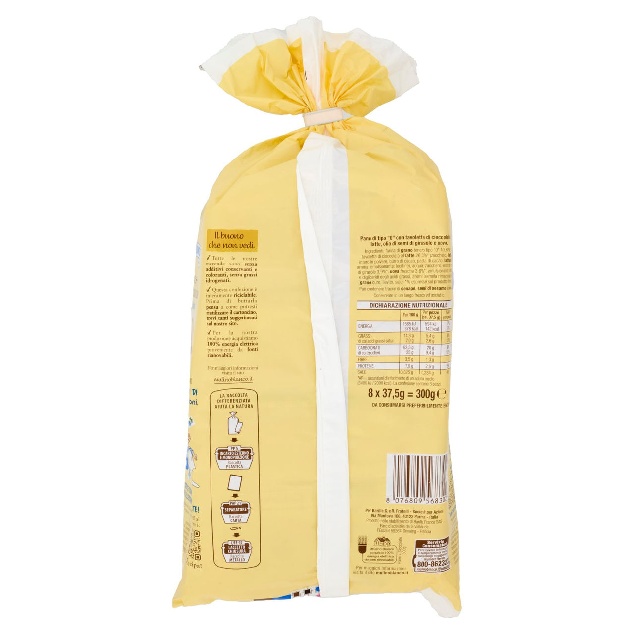 Mulino Bianco Pane Cioccolato al latte 8 pezzi