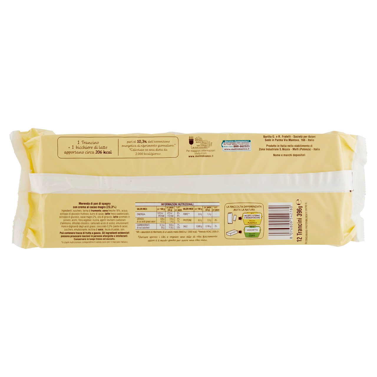 Mulino Bianco Trancino 396 g in vendita online