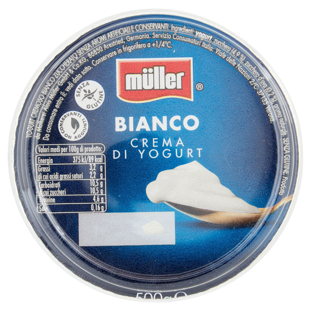 Müller Bianco Crema di Yogurt 500 g