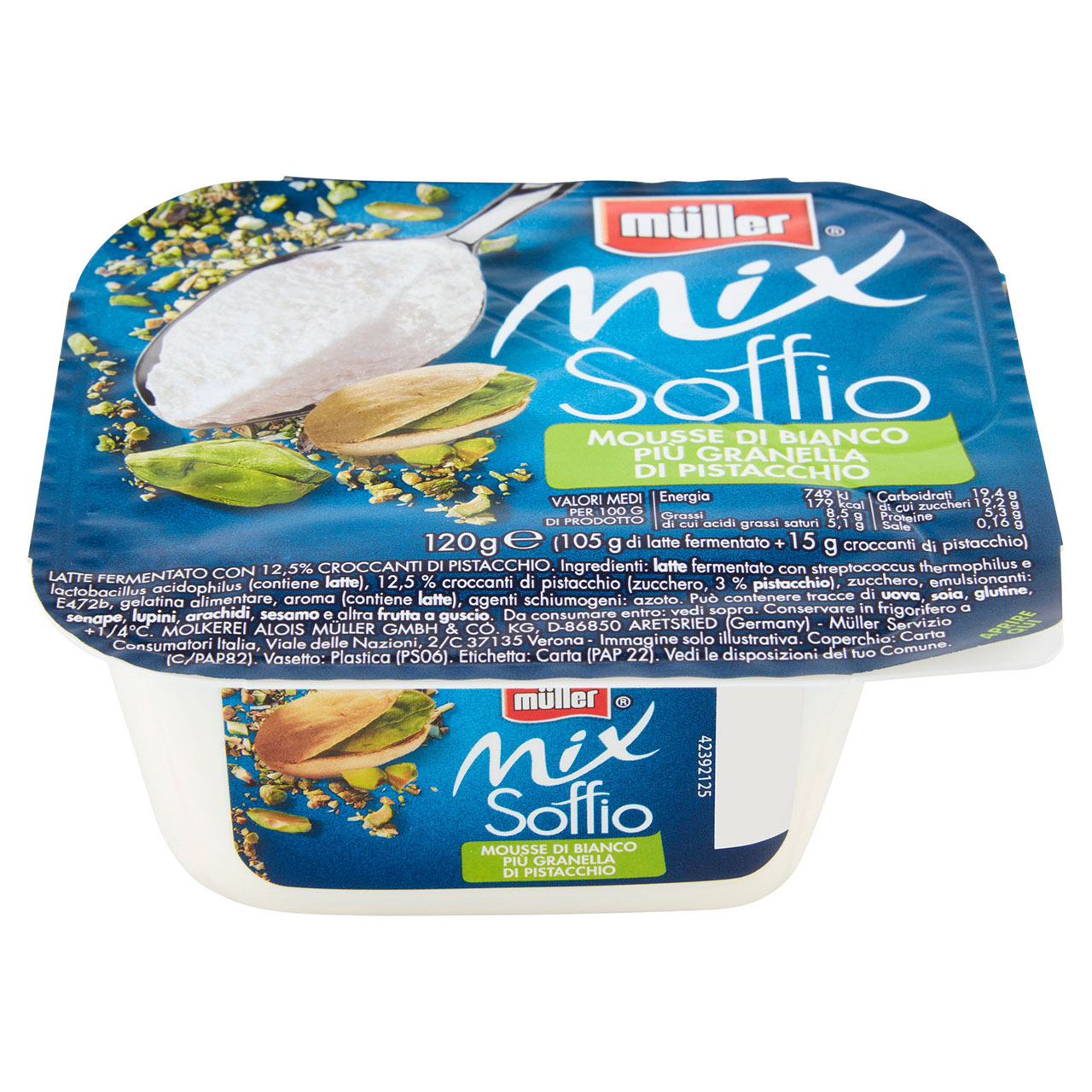 Müller Mix Soffio Bianco Più Granella Pistacchio