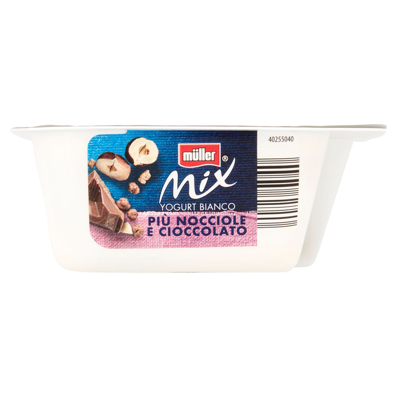 Müller Mix Yogurt Bianco Più Nocciole e Cioccolato