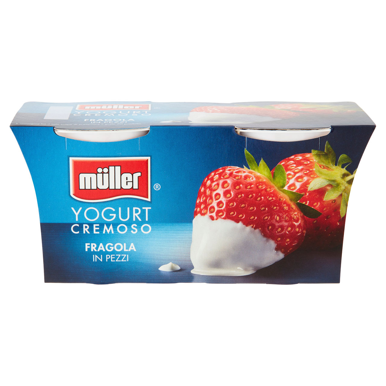 Müller Yogurt Cremoso Fragola in Pezzi 2x125g