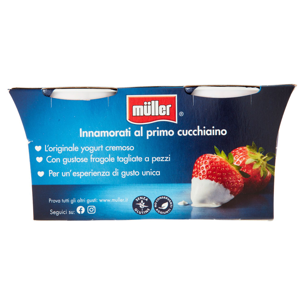 Müller Yogurt Cremoso Fragola in Pezzi 2x125g