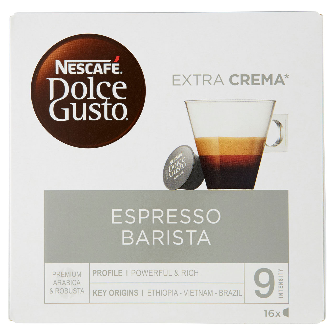 NESCAFÉ DOLCE GUSTO ESPRESSO BARISTA Caffè espresso 16 capsule (16 tazze)