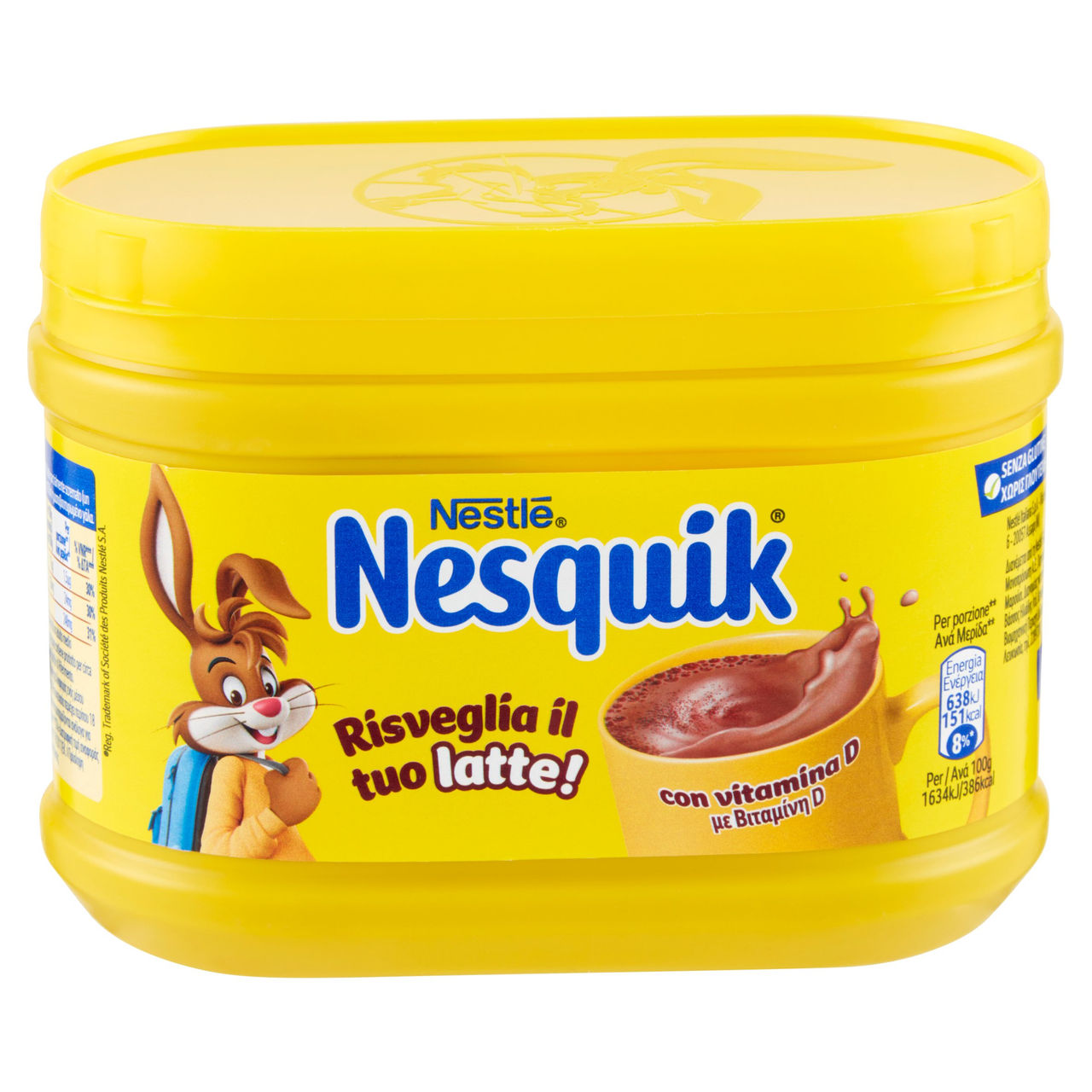 NESQUIK Preparato Solubile per Bevanda con Cacao Magro barattolo 250 g