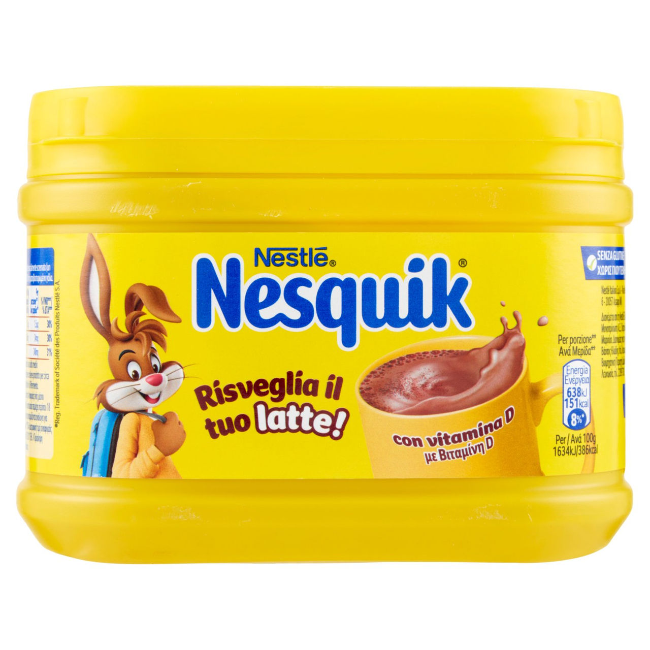 NESQUIK Preparato Solubile per Bevanda con Cacao Magro barattolo 250 g