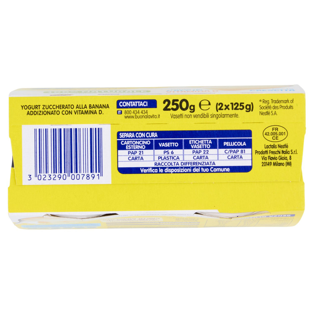 NESTLÉ MIO Yogurt Cremoso Banana 2 x 125 g