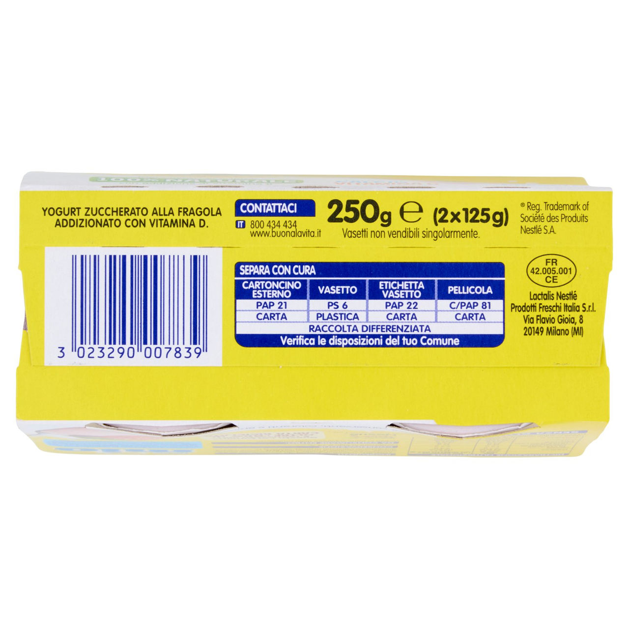 Nestlé Mio Yogurt Cremoso Fragola 2x125g online