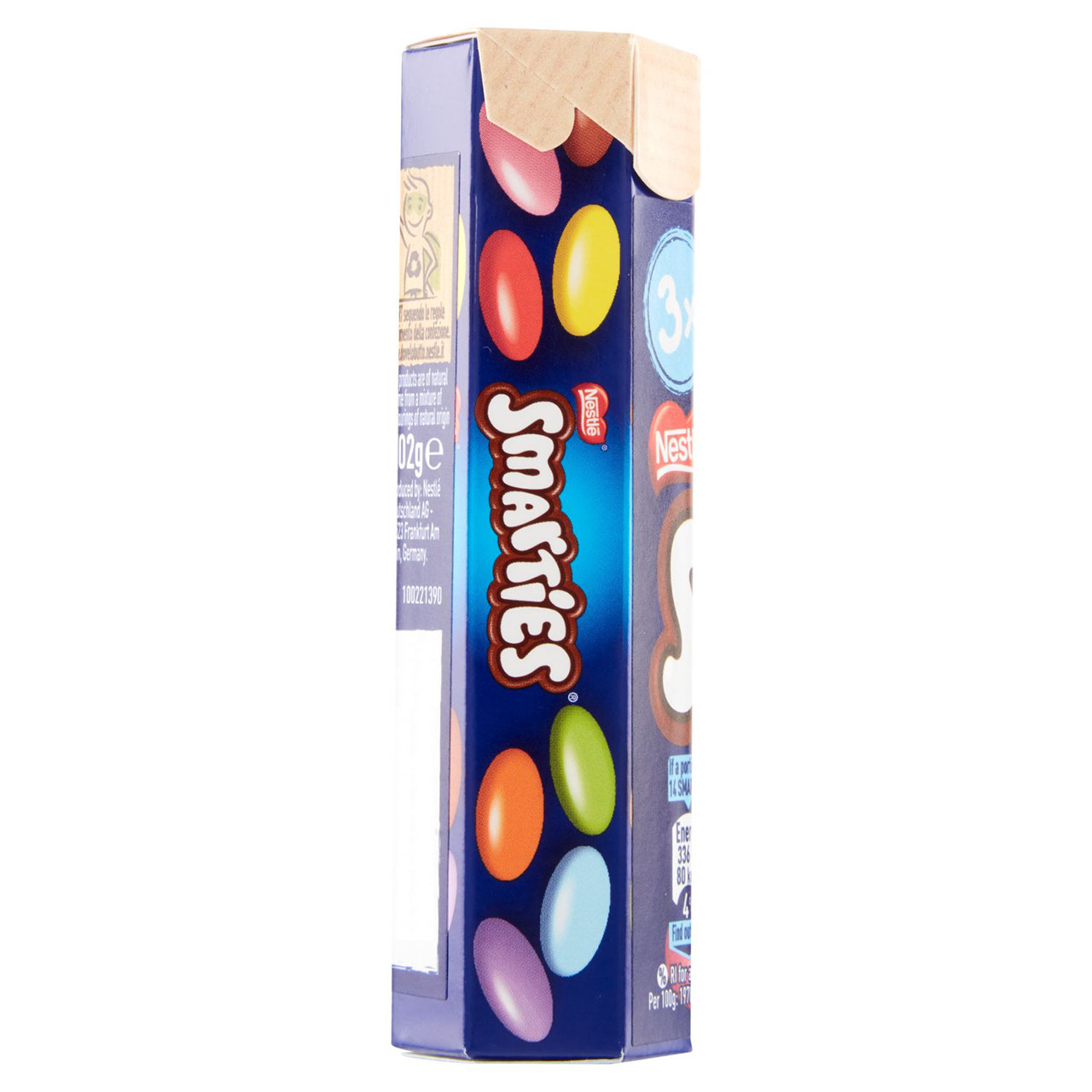 NESTLÉ SMARTIES Confetti ripieni di cioccolato al latte 3 tubi 34g