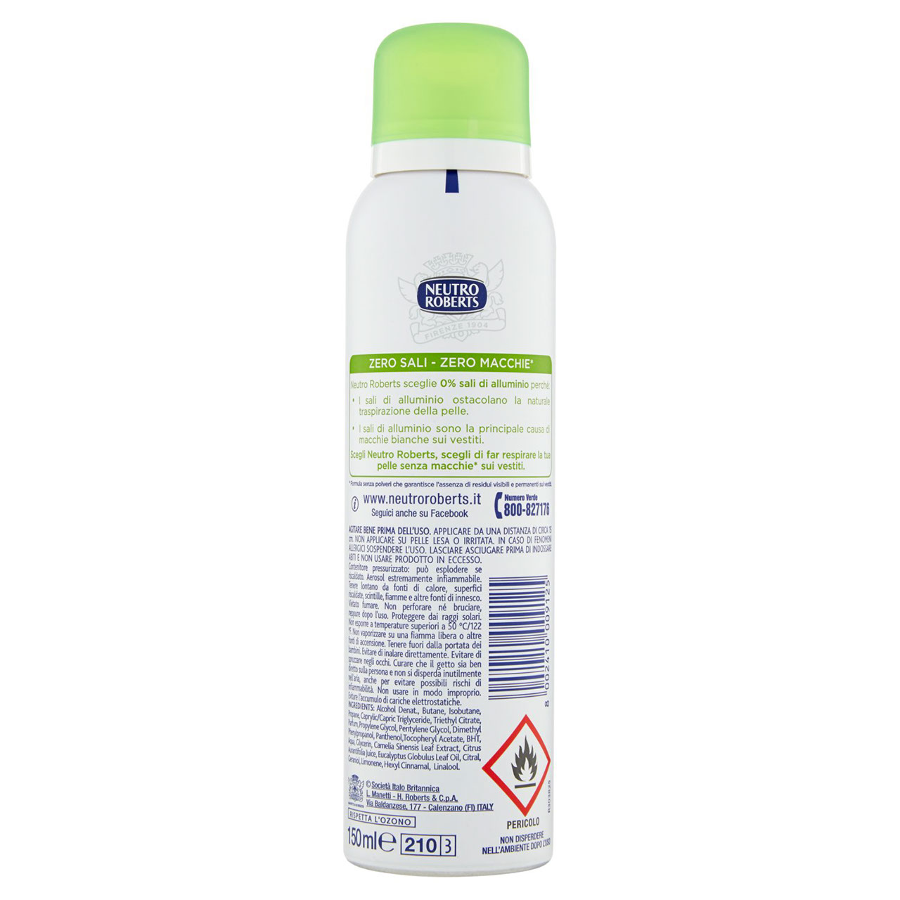 Neutro Roberts zero% sali Spray in vendita online