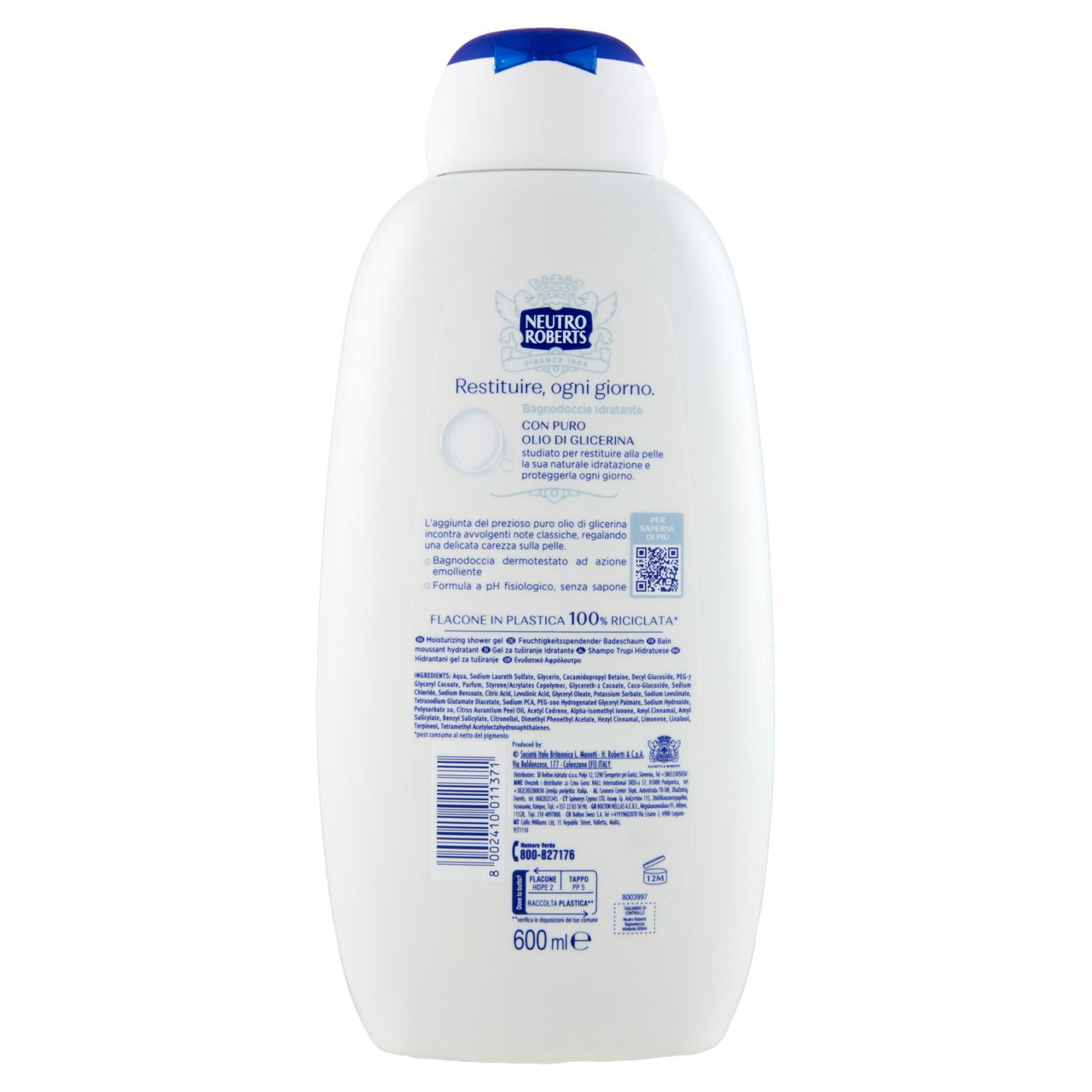 Neutro Roberts Idratante Classico Bagnodoccia 600 ml