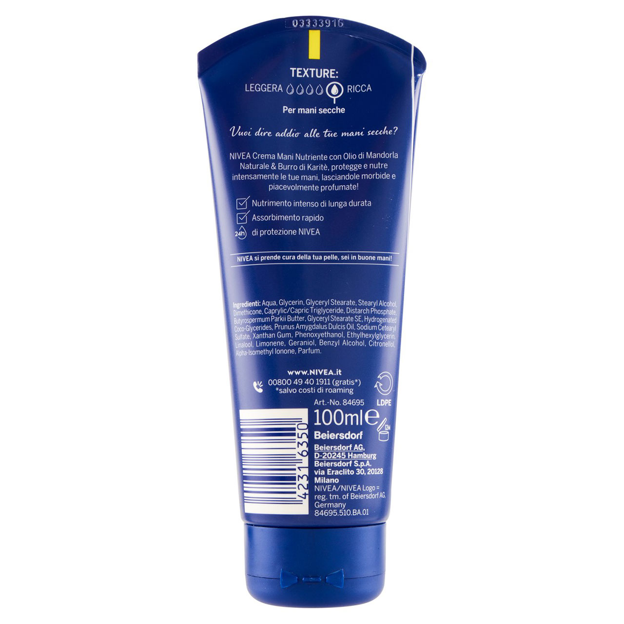 Nivea Crema Mani Nutriente 100 ml