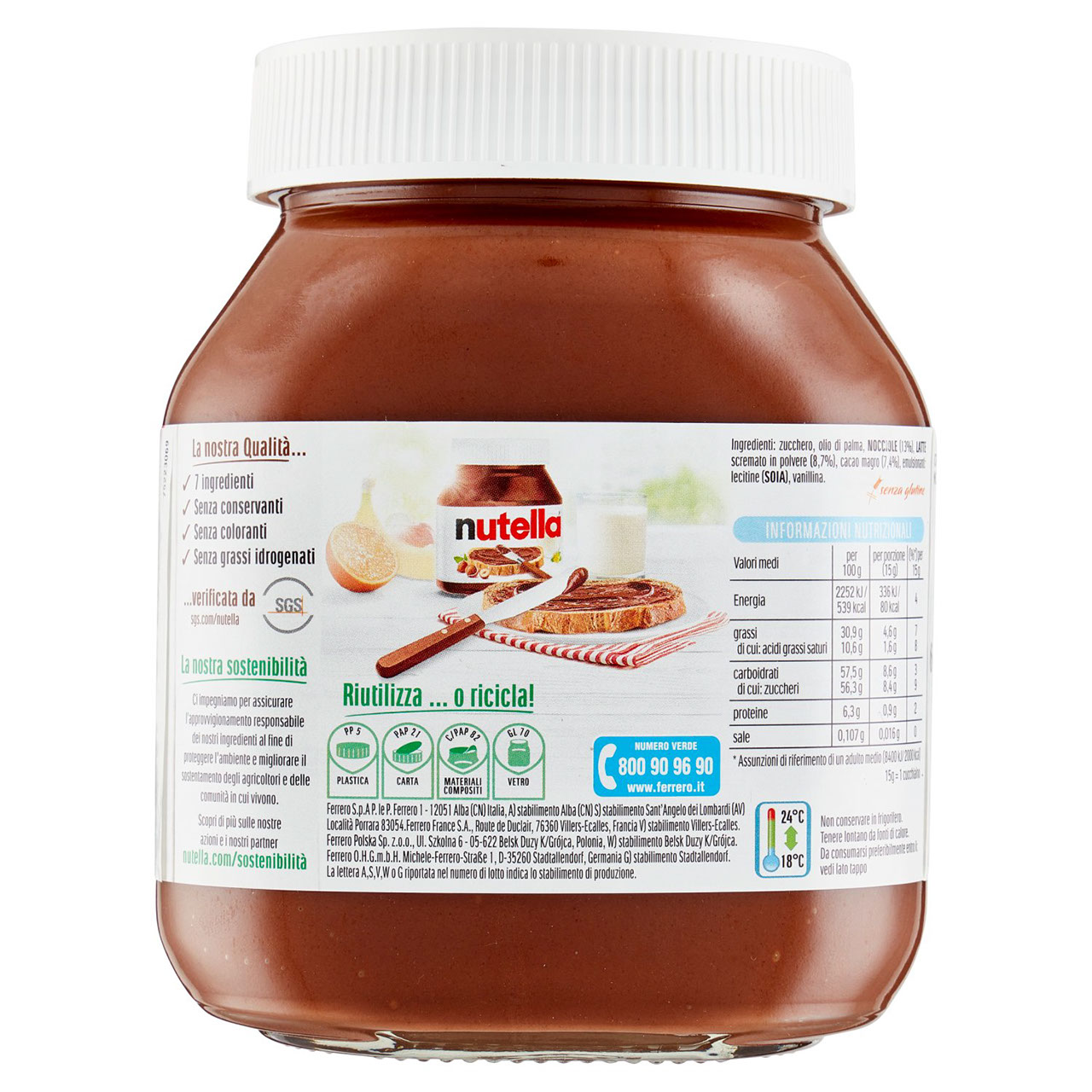 Nutella 600 g in vendita online