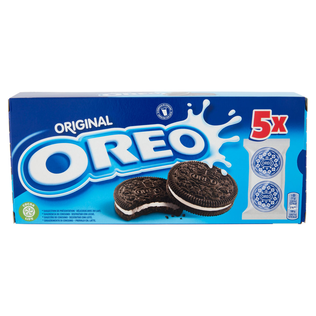 Oreo Original, biscotti con crema alla vaniglia - 220g