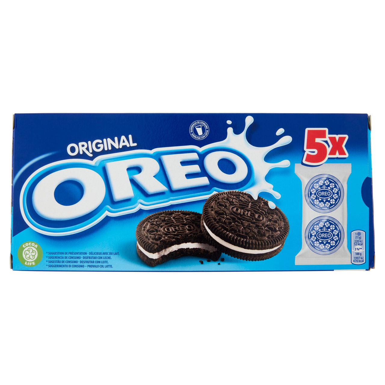 Oreo Original, biscotti con crema alla vaniglia - 220g