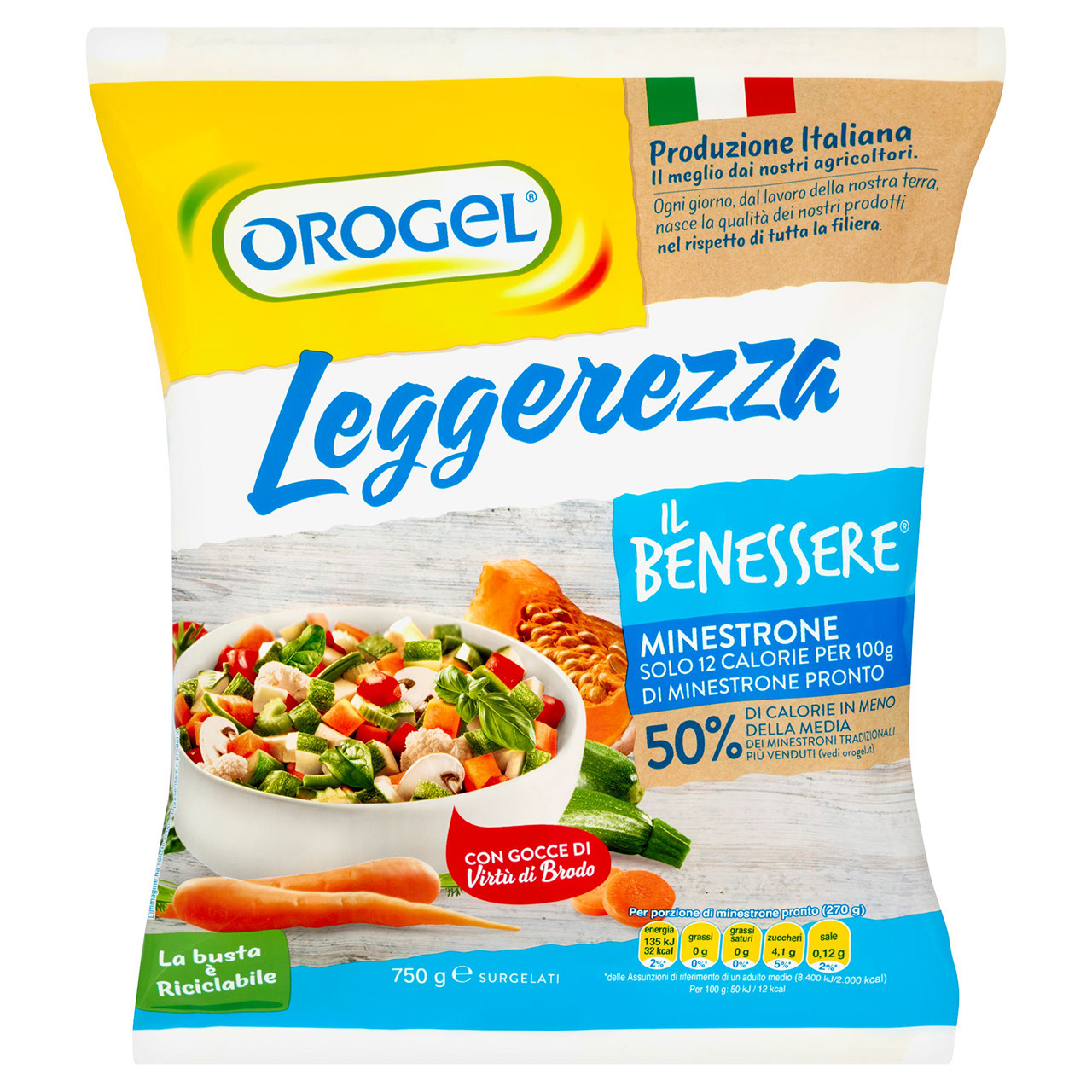 Orogel Benessere Leggerezza Minestrone Surgelato