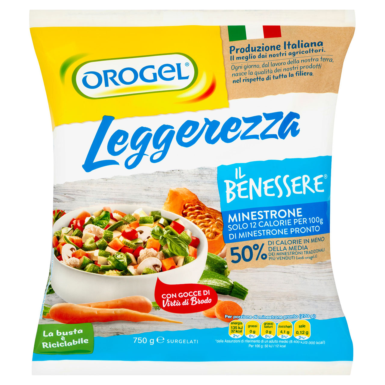 Orogel Benessere Leggerezza Minestrone Surgelato